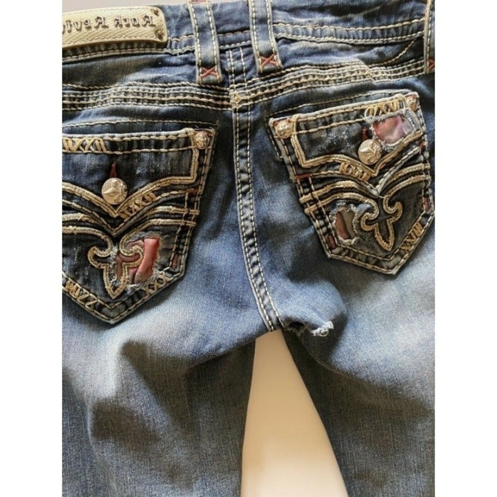 Rock Revival Raven Sz.27 Straight leg EUC Blue